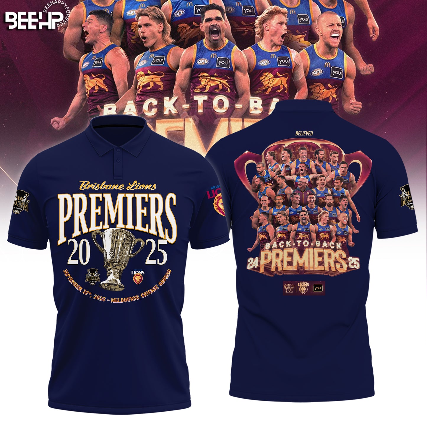 Brisbane Lions 2025 Premiers Limited Edition Shirt