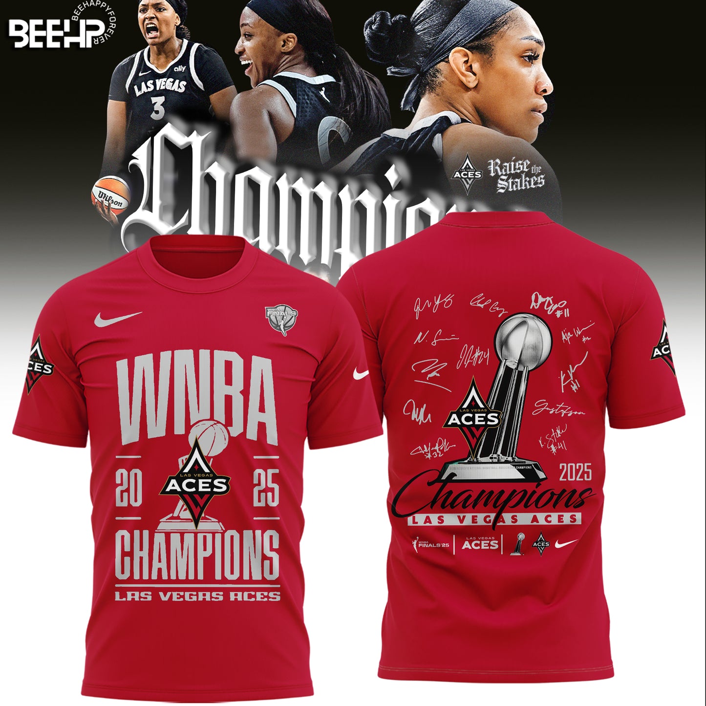 Las Vegas Aces 2025 WNBA Champions Limited Edition Shirt