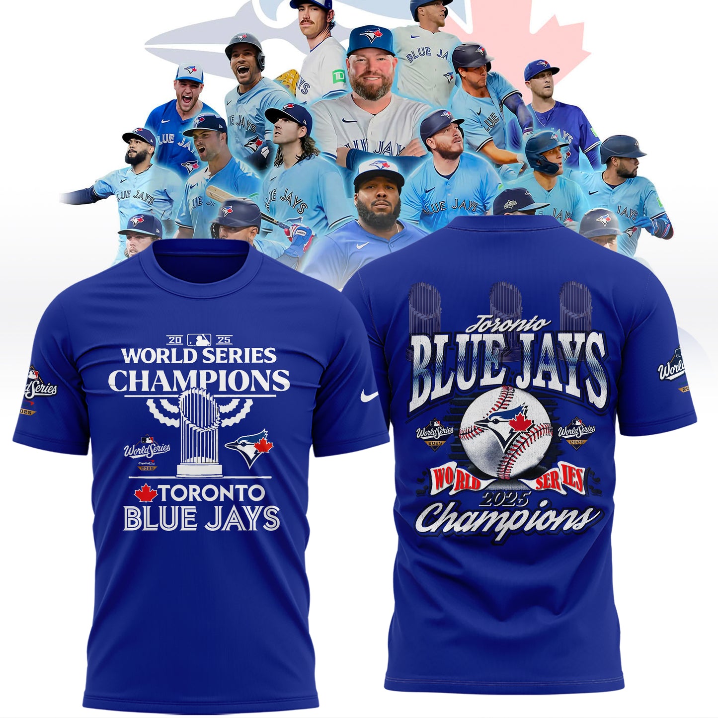 Limited Edition Toronto Blue Jays World Series Champions 2025 Combo T-shirt