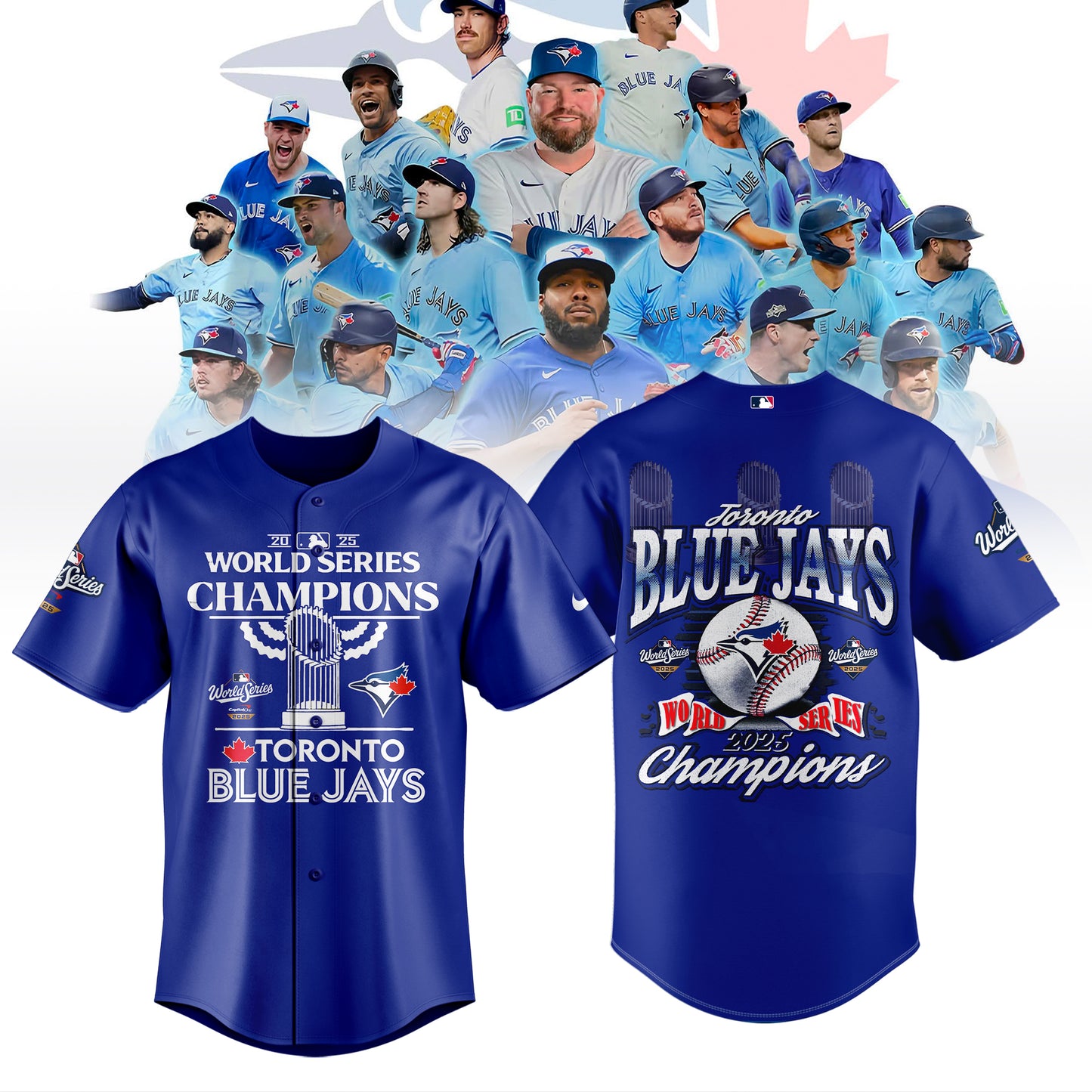 Limited Edition Toronto Blue Jays World Series Champions 2025 Combo Jersey