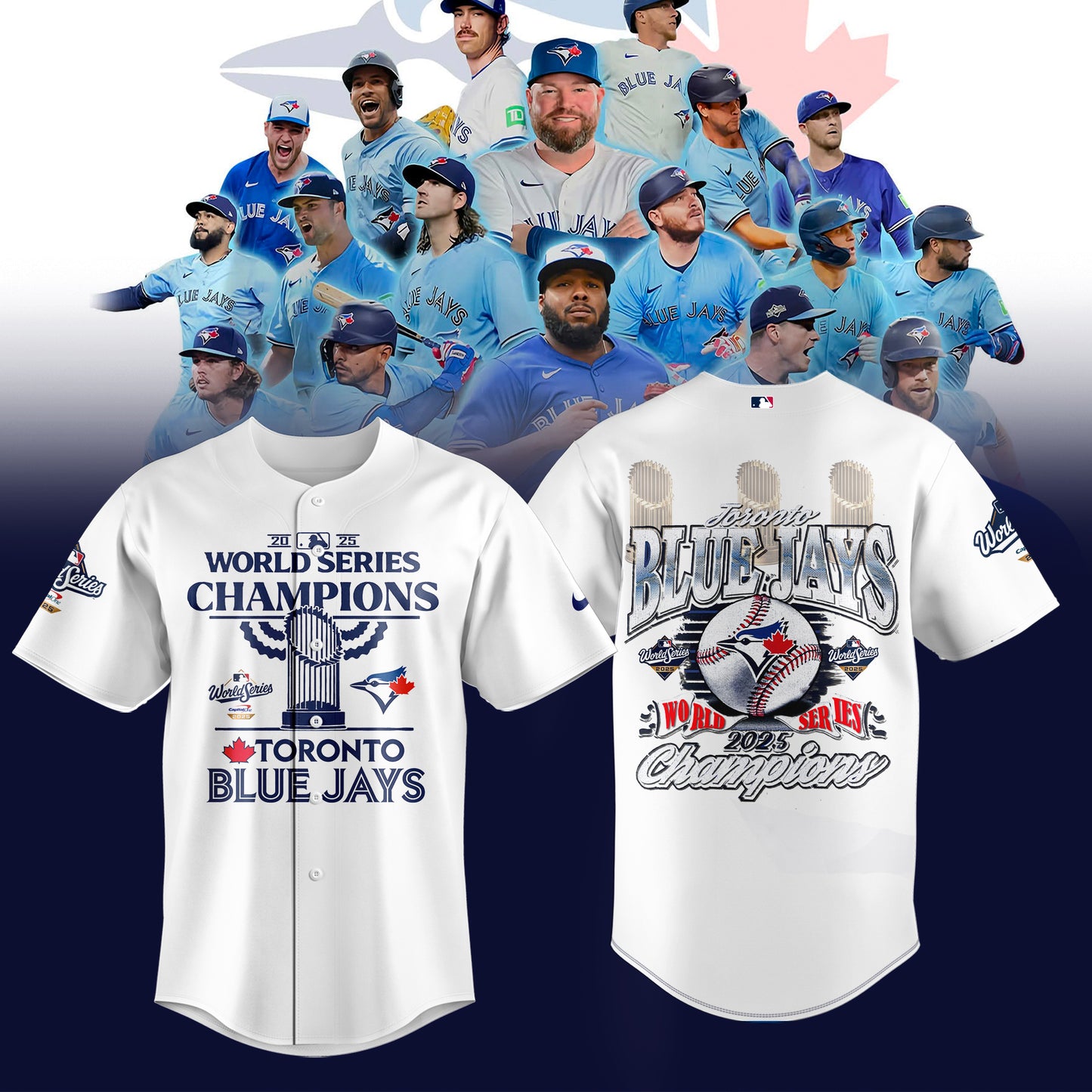 Limited Edition Toronto Blue Jays World Series Champions 2025 Combo Jersey