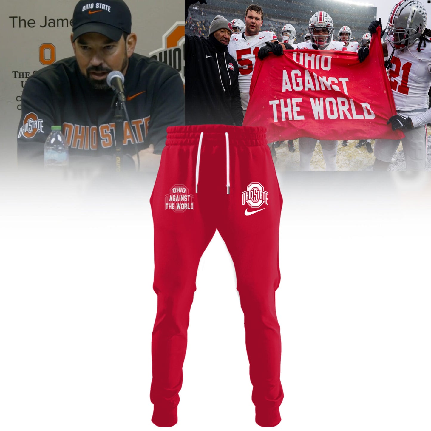 Ohio State Buckeyes "OHIO AGAINST THE WORLD" Limited Edition Combo Hoodie