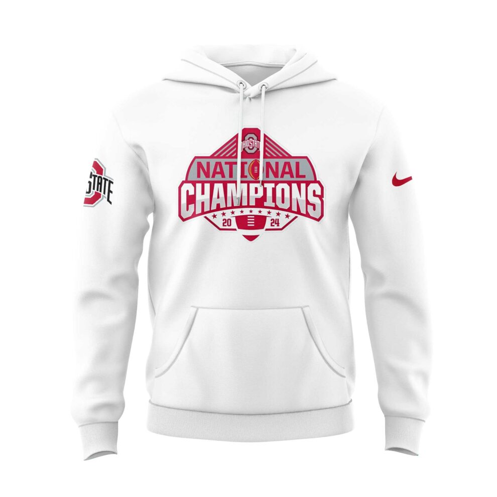 Ohio State Football College Football Playoff National Champions Whrite Hoodie