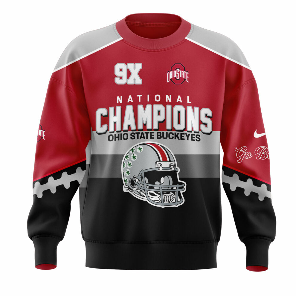 Ohio State Football College Football Playoff National Champions Red/Black Sweatshirt