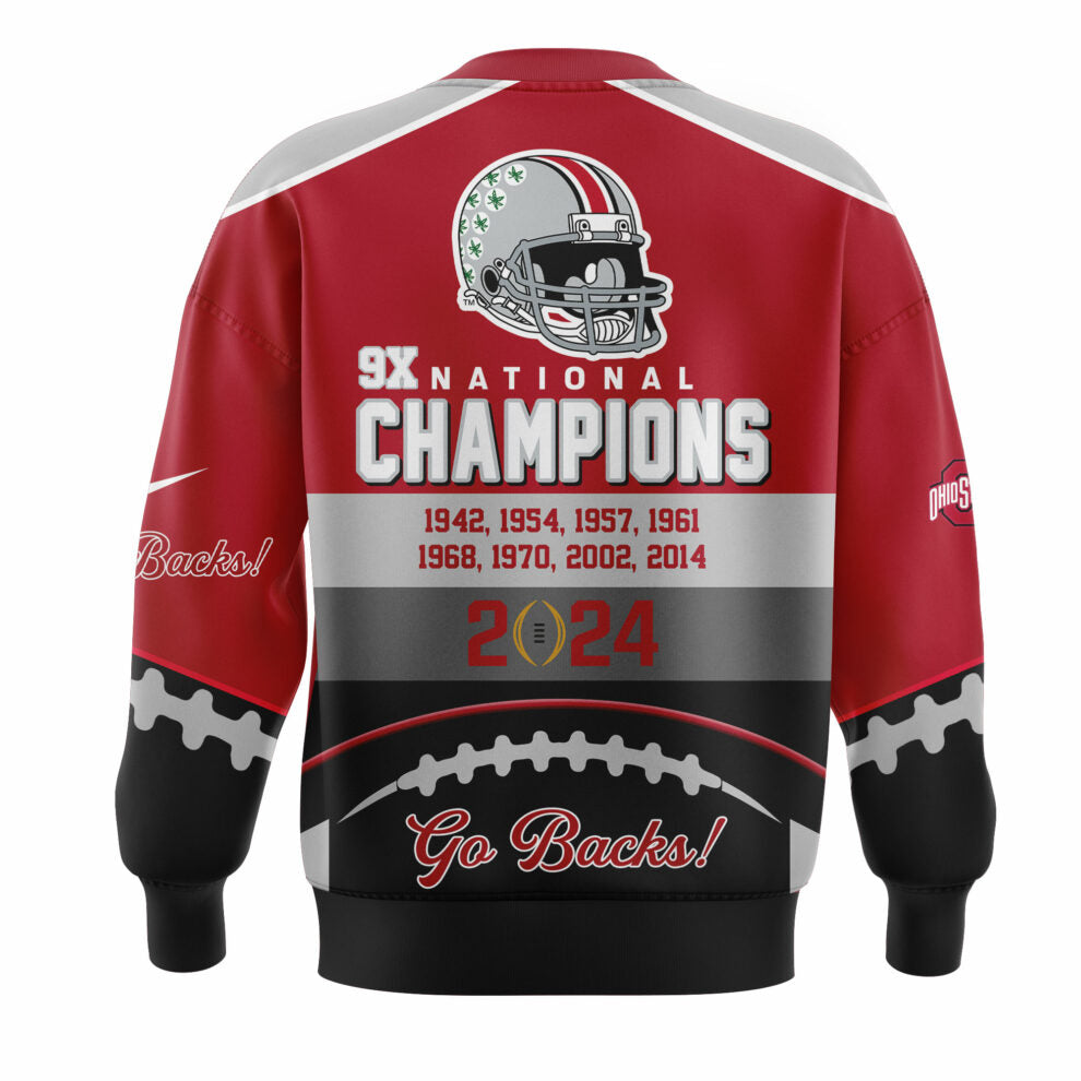 Ohio State Football College Football Playoff National Champions Red/Black Sweatshirt