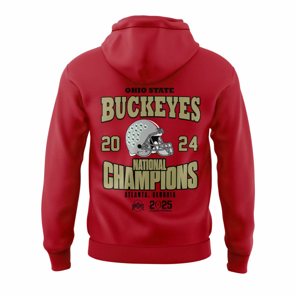 Ohio State Football College Football Playoff National Champions Red Hoodie
