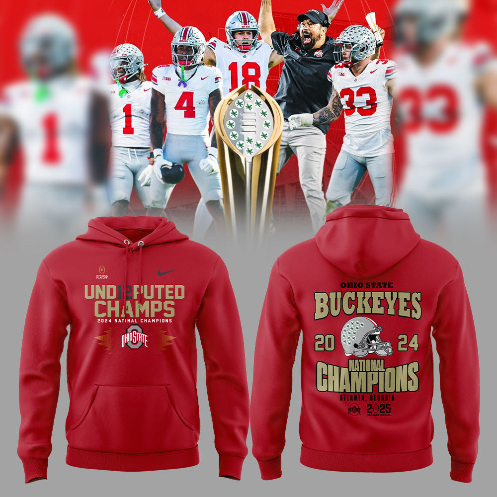Ohio State Football College Football Playoff National Champions Red Hoodie