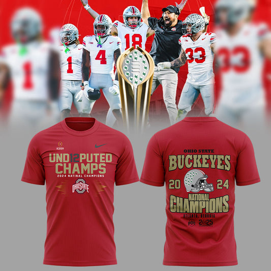 Ohio State Football College Football Playoff National Champions Red T-shirt