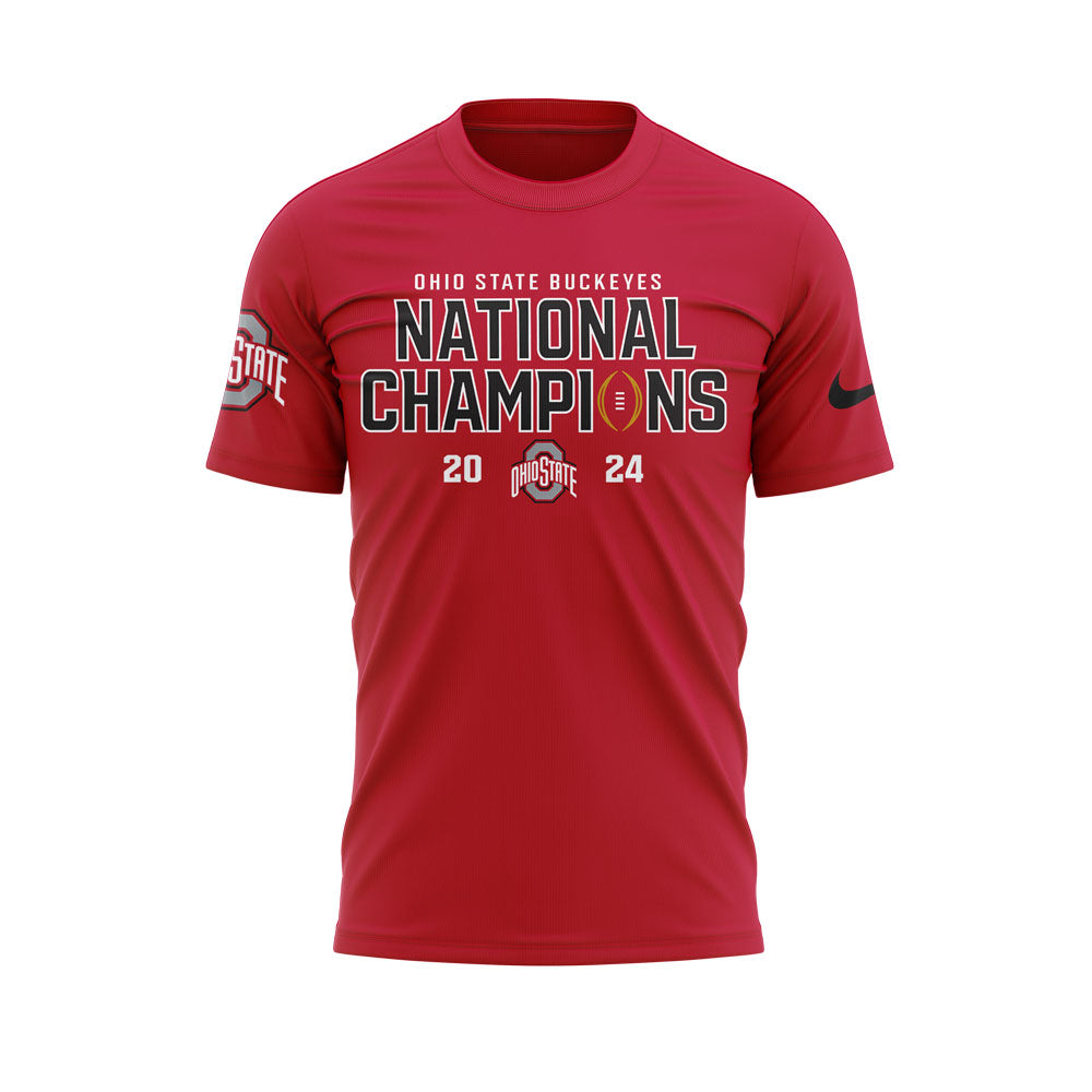 Ohio State Football College Football Playoff National Champions Red T-shirt
