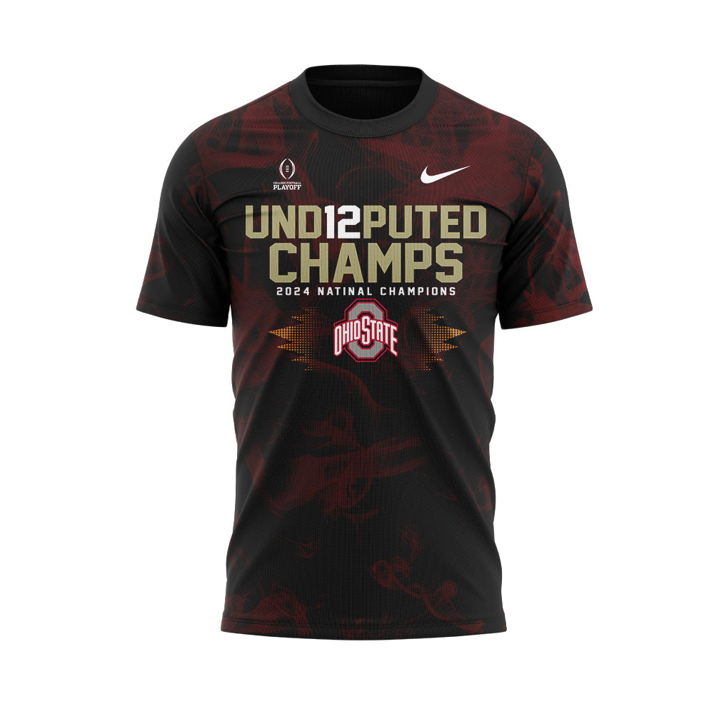 Ohio State Football College Football Playoff National Champions Smoke Red T-shirt