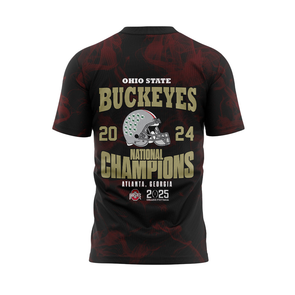 Ohio State Football College Football Playoff National Champions Smoke Red T-shirt