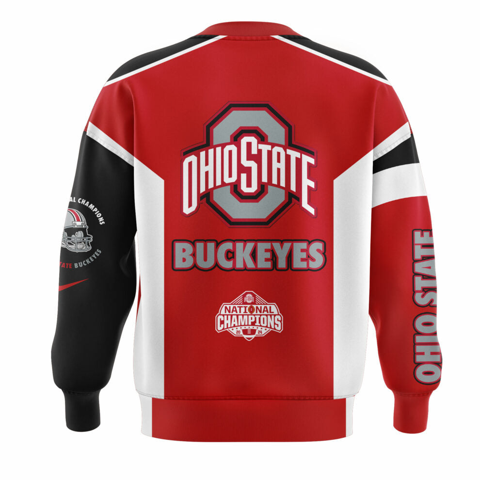 Ohio State Football College Football Playoff National Champions Smoke Red/Black Sweatshirt