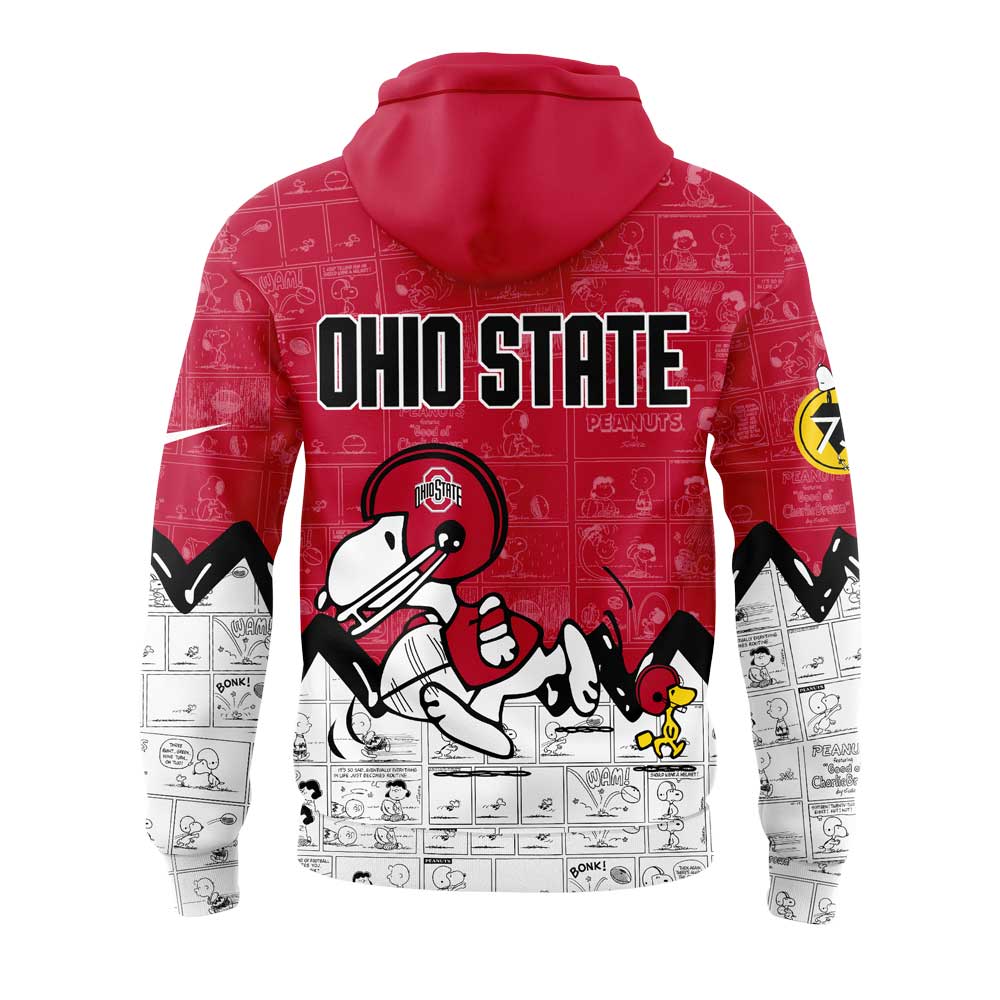 Ohio State Football 75th Anniversary of Peanuts Hoodie