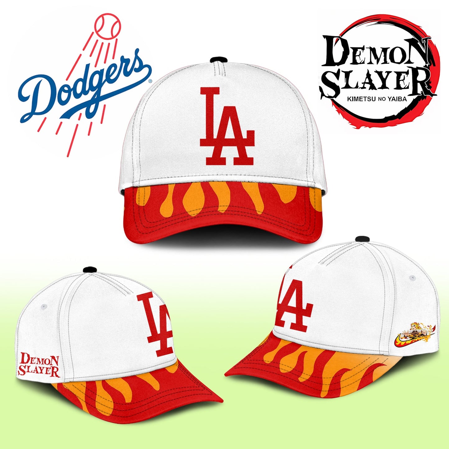 LA Dodgers _ Demon Slayer Rengoku Kyōjurō Jersey 2025
