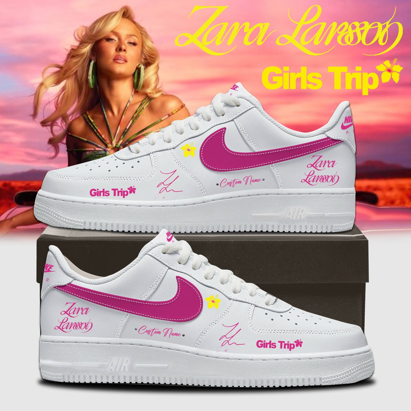 Zara Larsson “Midnight Sun Girls Trip” 2026 Limited Edition Signature AF1 Sneaker