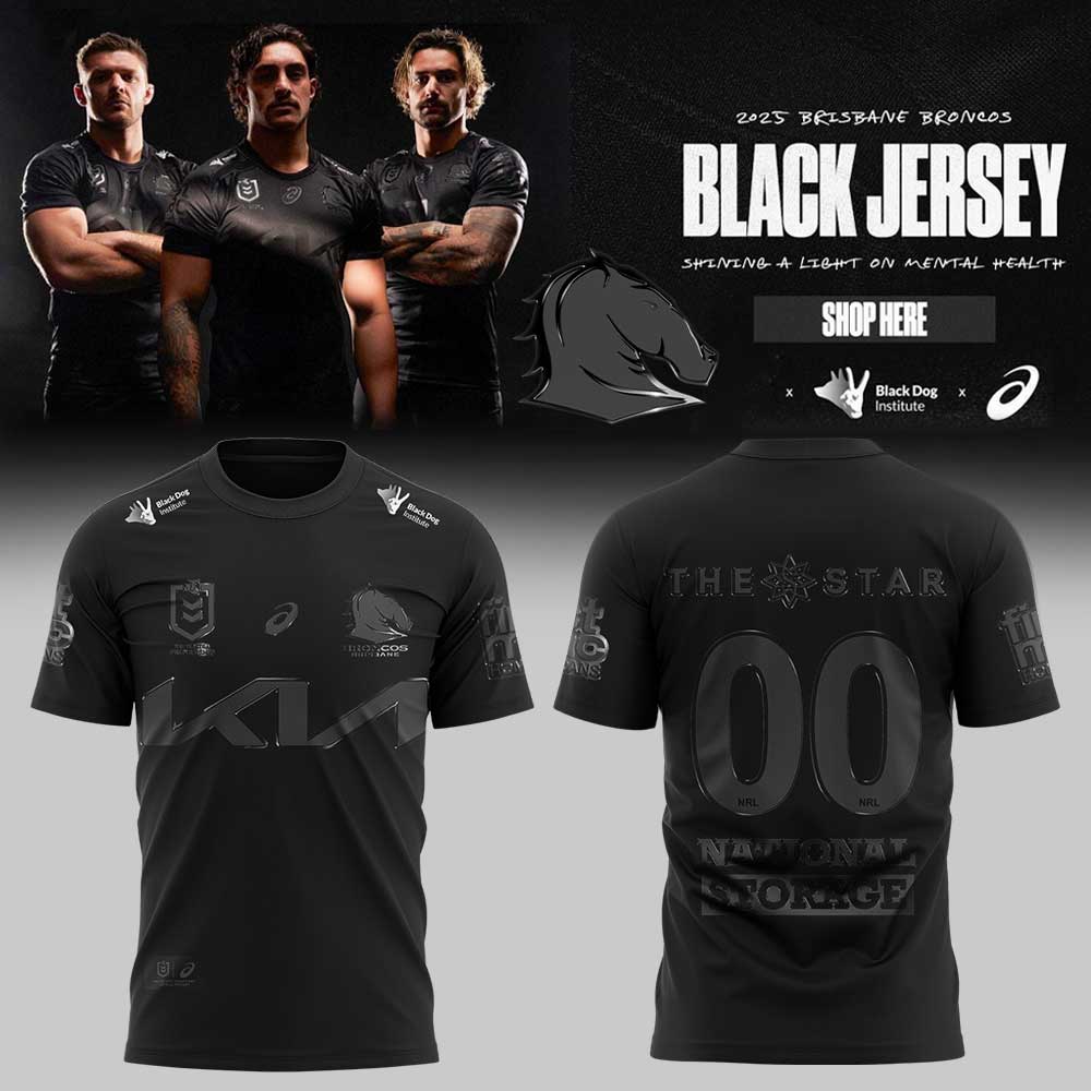 Limited Brisbane Broncos Our 2025 Black Uniform Jersey Custom Name For Fans