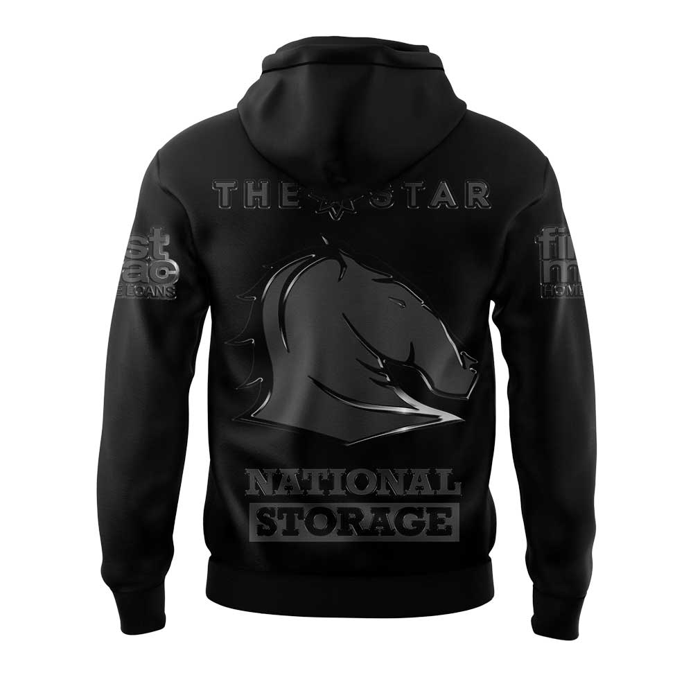 Limited Edition Brisbane Broncos Black Mascot Hoodie