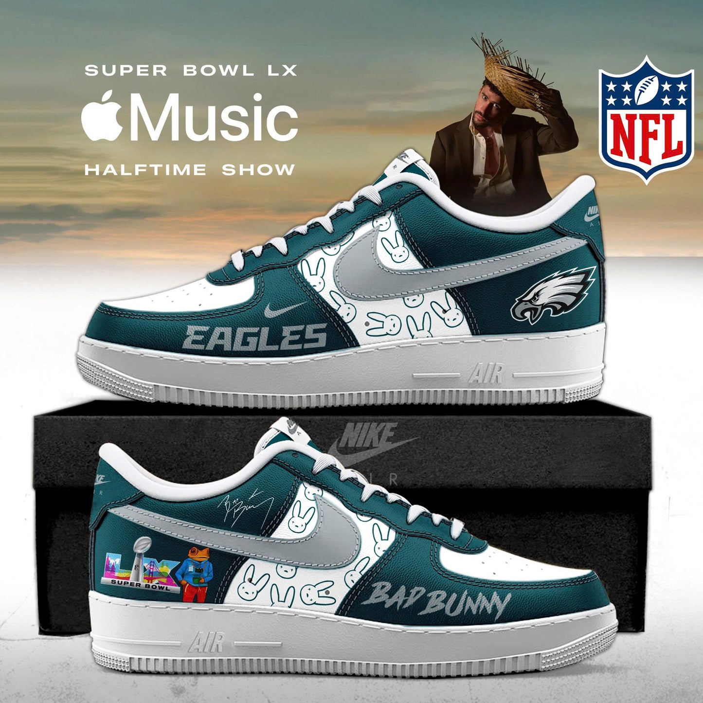 NFL x Bad Bunny Super Bowl LX Limited AF1 Sneakers