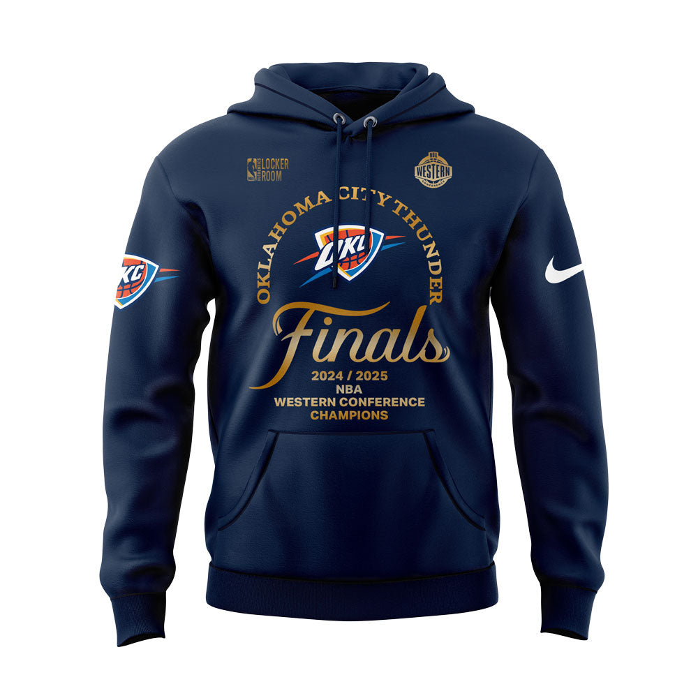 Oklahoma City Thunder WESTERN CONFERENCE CHAMPS Blue Hoodie