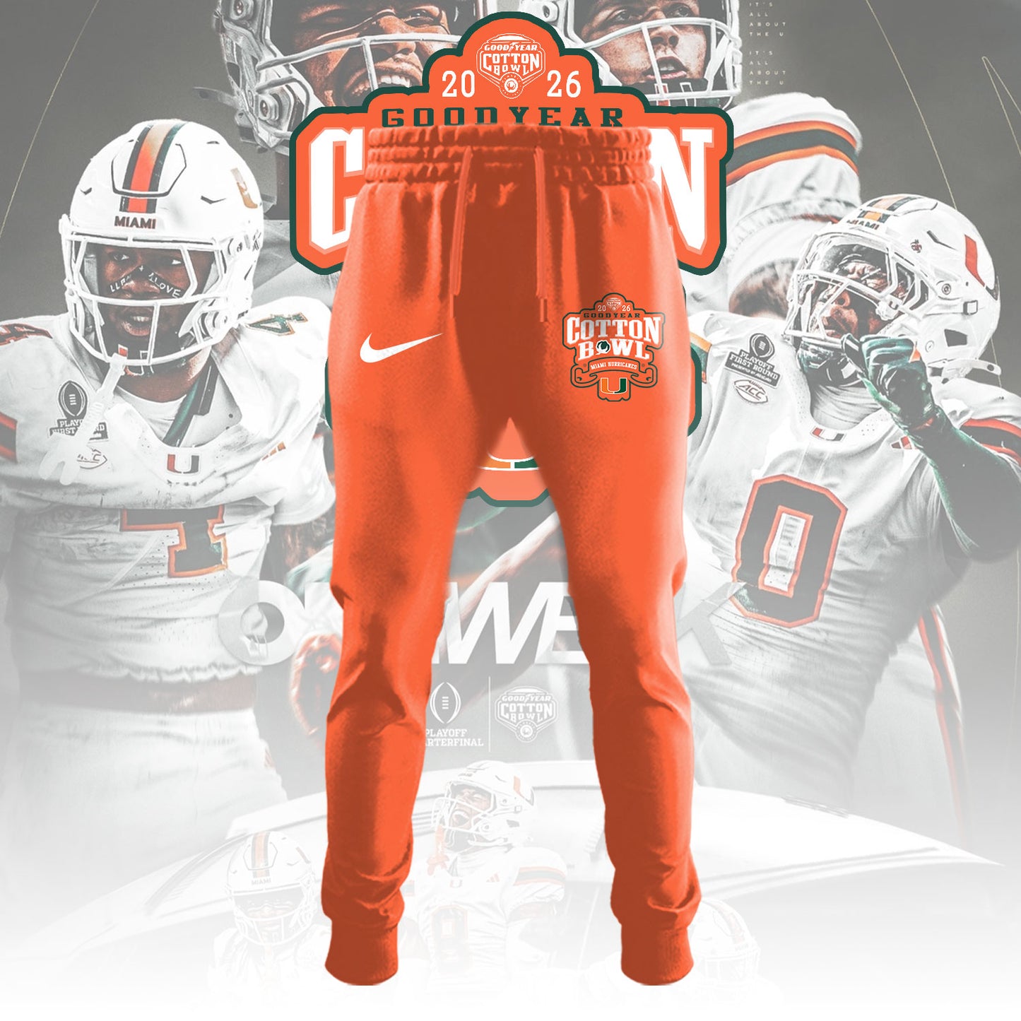 Miami Hurricanes Football Cotton Bowl Champions 2025 Combo T-Shirt