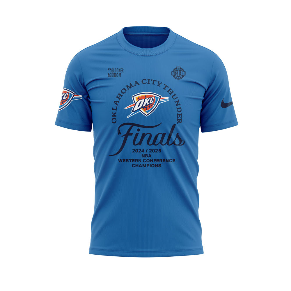 Oklahoma City Thunder WESTERN CONFERENCE CHAMPS Blue Tshirt