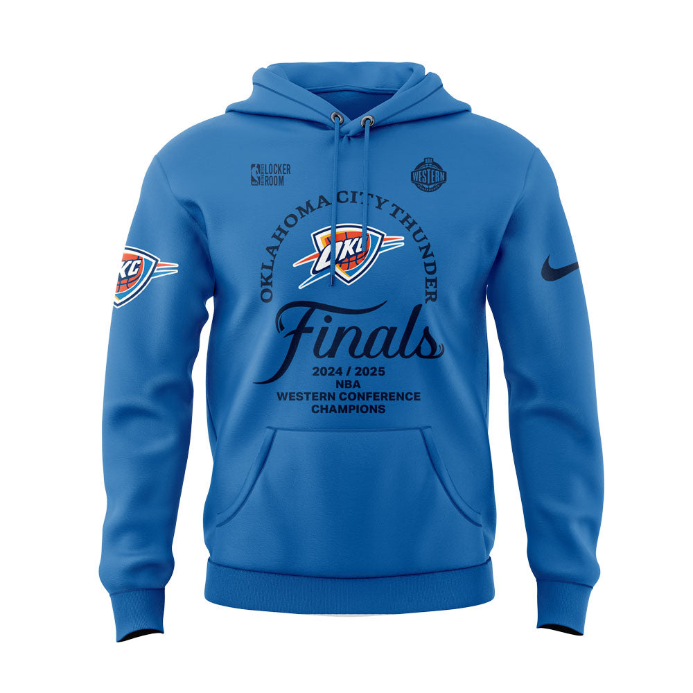 Oklahoma City Thunder WESTERN CONFERENCE CHAMPS Blue Hoodie