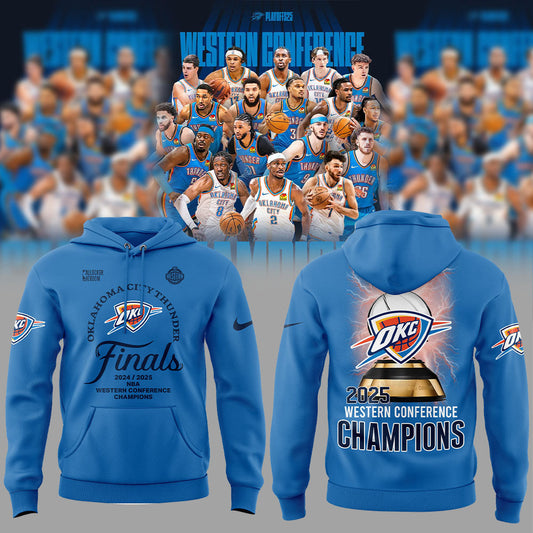 Oklahoma City Thunder WESTERN CONFERENCE CHAMPS Blue Hoodie