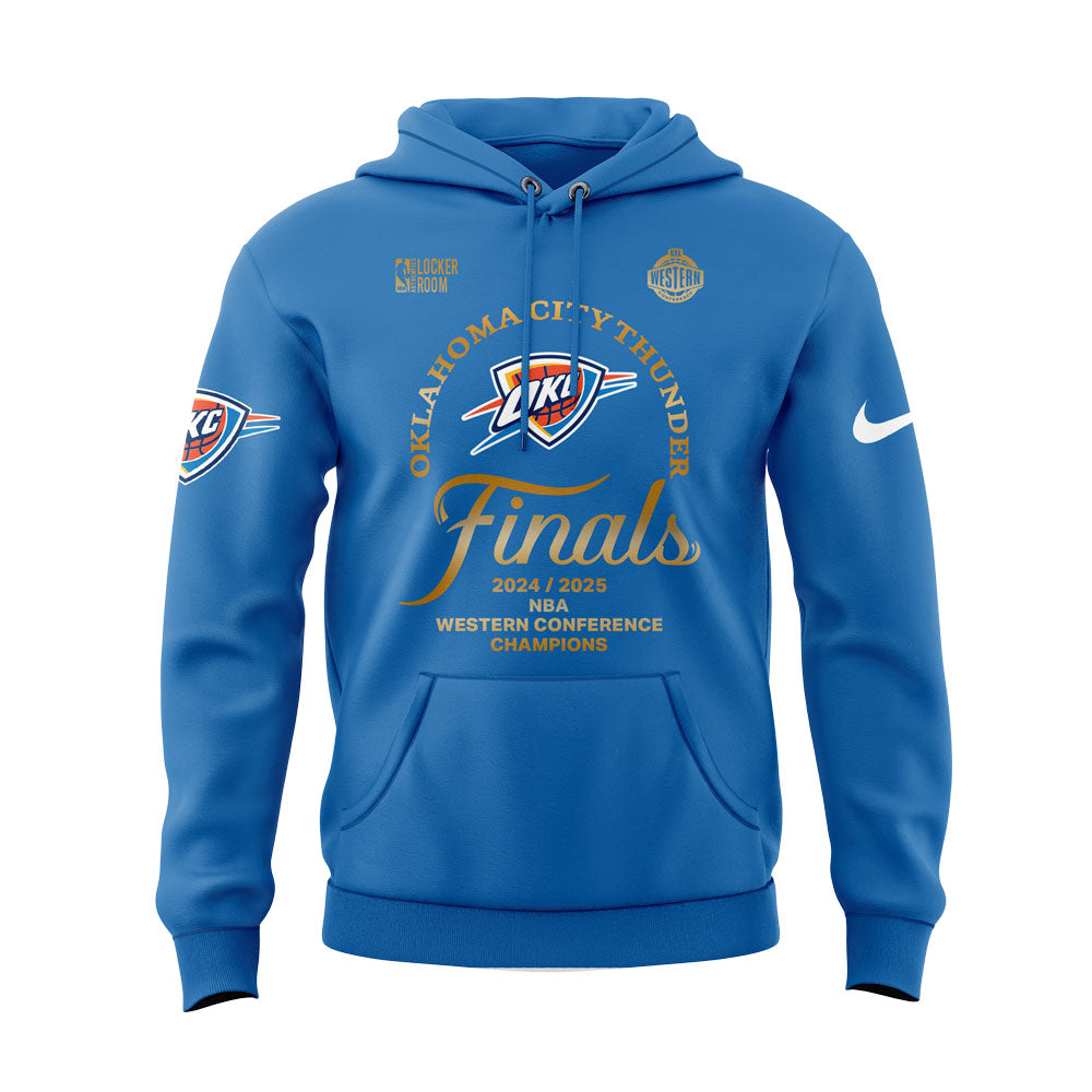 Oklahoma City Thunder WESTERN CONFERENCE CHAMPS Blue Hoodie