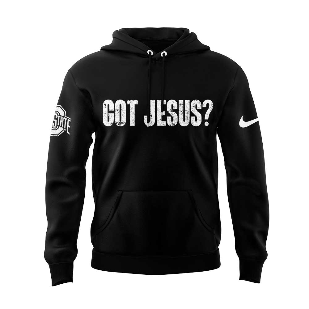 Limited Edition Ohio State Football Got Jesus? Black Hoodie