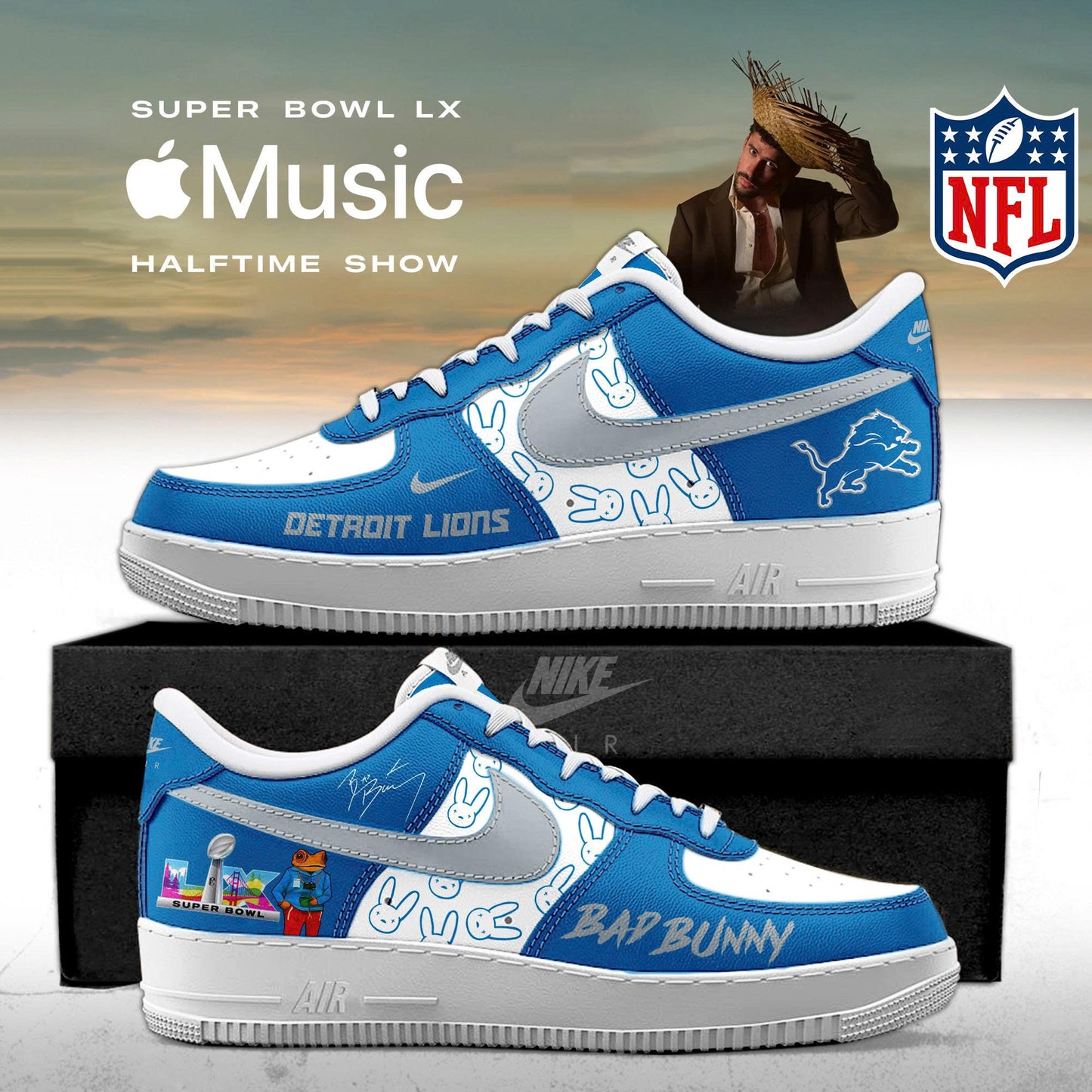 NFL x Bad Bunny Super Bowl LX Limited AF1 Sneakers
