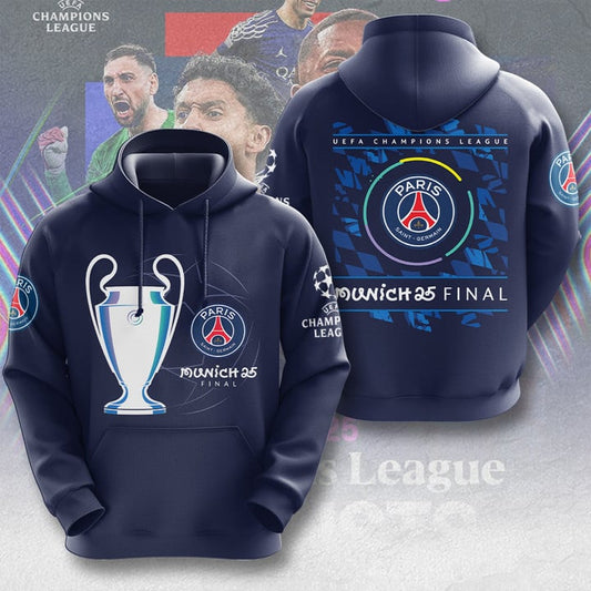 Paris Saint-Germain F.C Champions League Winner 2025 Hoodie