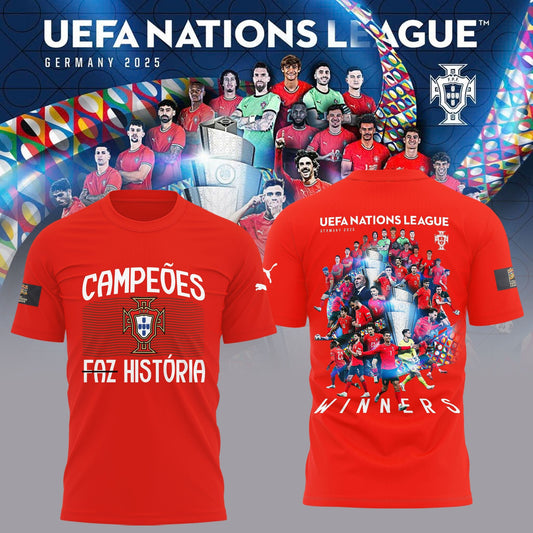 Portugal Champions UEFA Nations League 2025 Tshirt Limited Edition T-Shirt