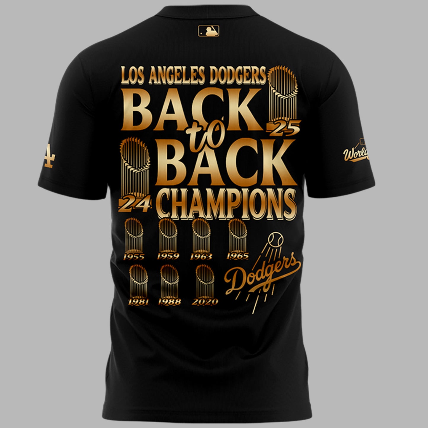 LA Dodgers – 2025 World Series Champions Limited Edition Combo T-Shirt