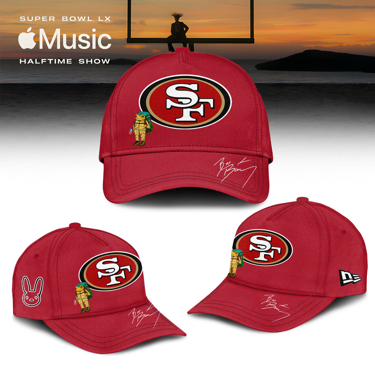 ALL TEAM NFL x Bad Bunny Super Bowl 2026 Combo Hoodie V3