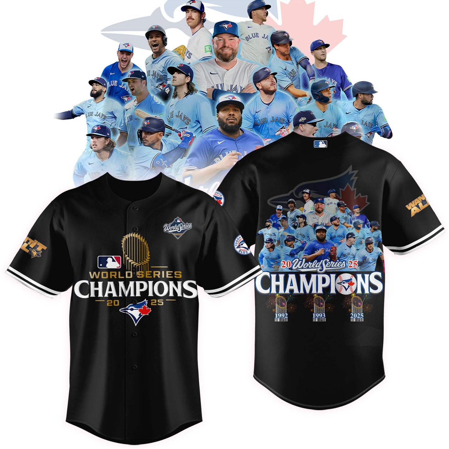 Limited Edition Toronto Blue Jays World Series Champions 2025 Combo Jersey