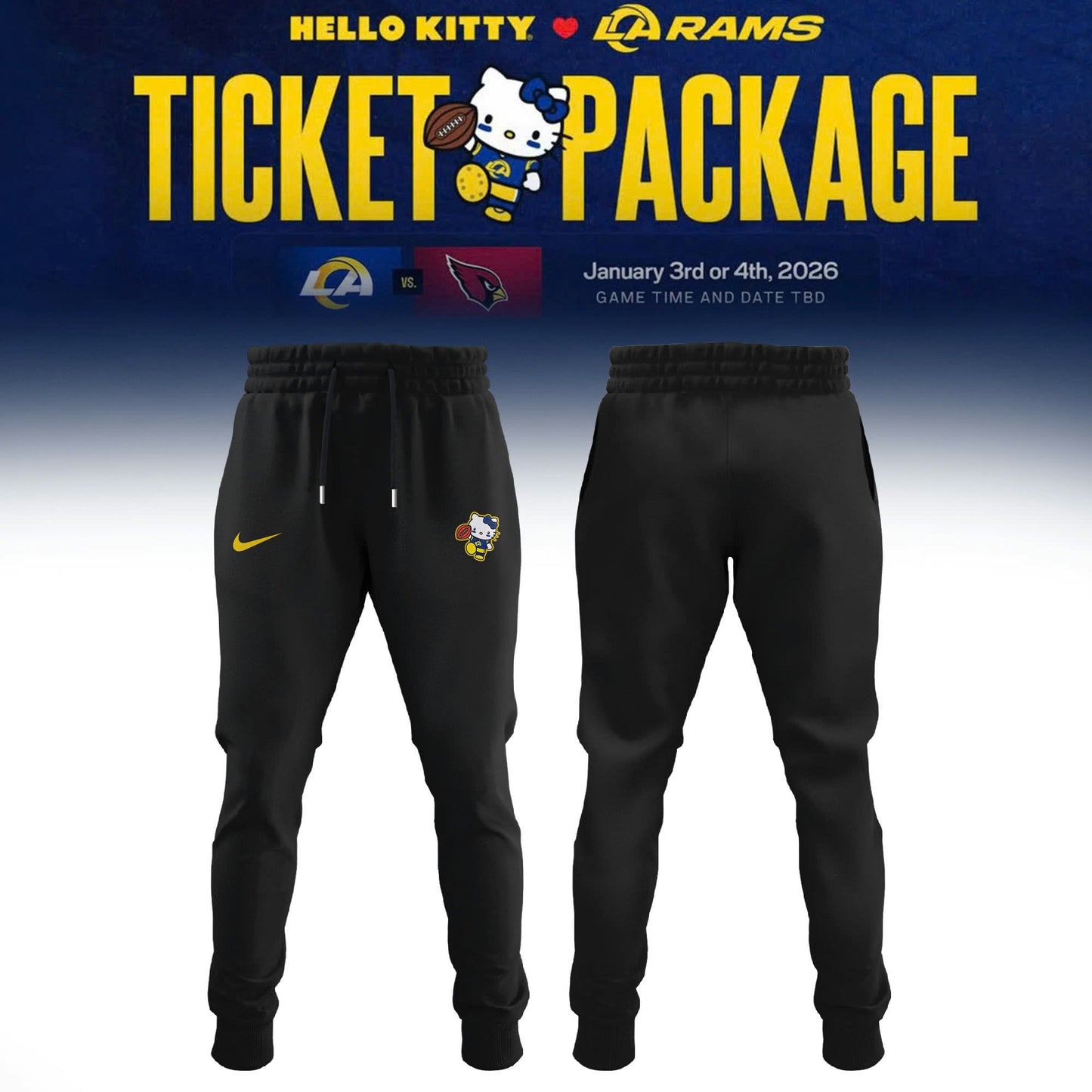 Los Angeles Rams x Hello Kitty Limited Edition Hoodie