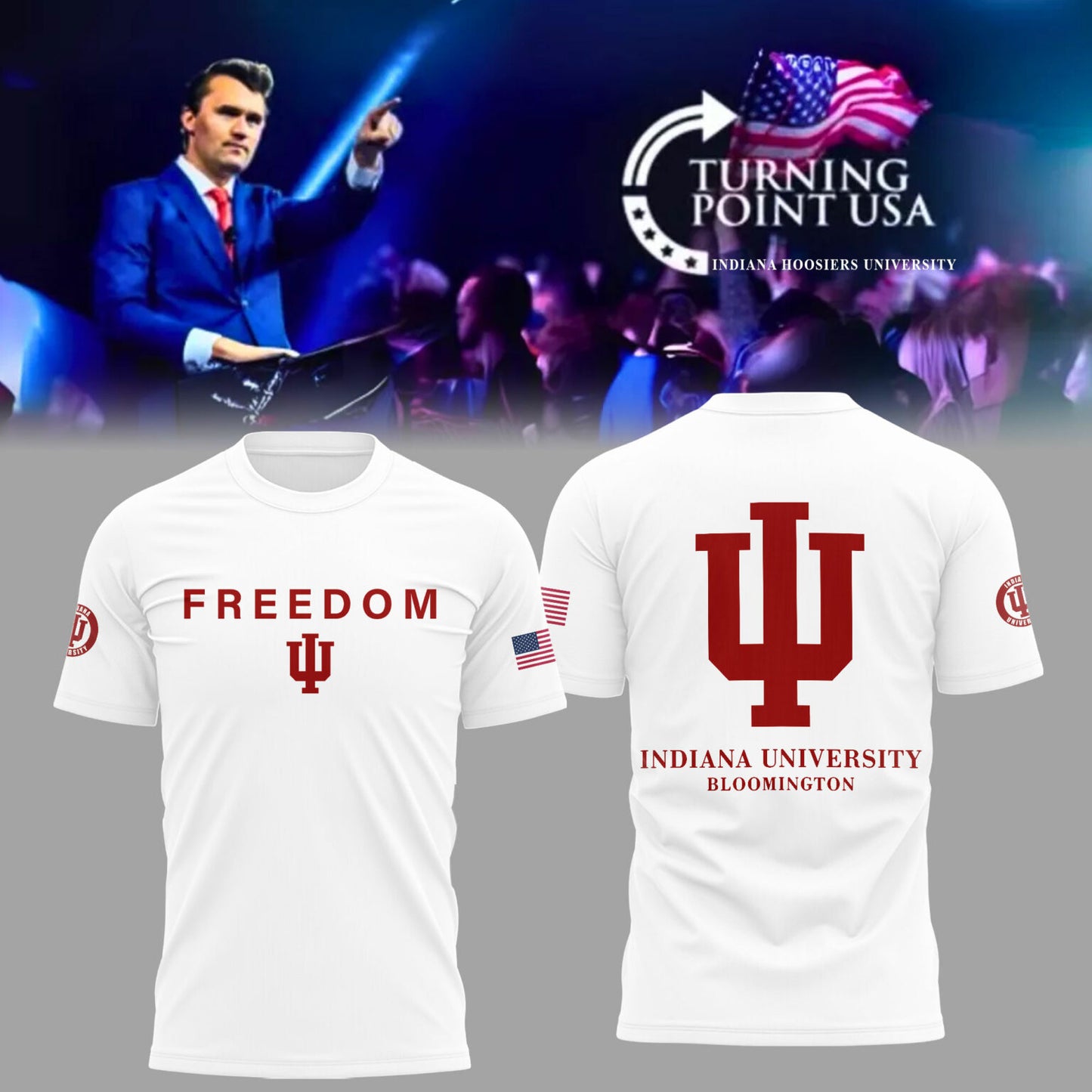 Limited Edition Indiana University x Turning Point USA T-Shirt