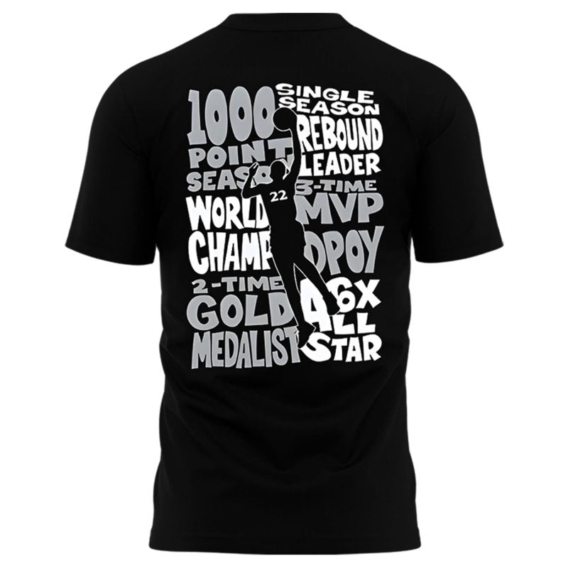 Unisex Las Vegas Aces A’ja Wilson Playa Society Black 2025 WNBA MVP T-Shirt