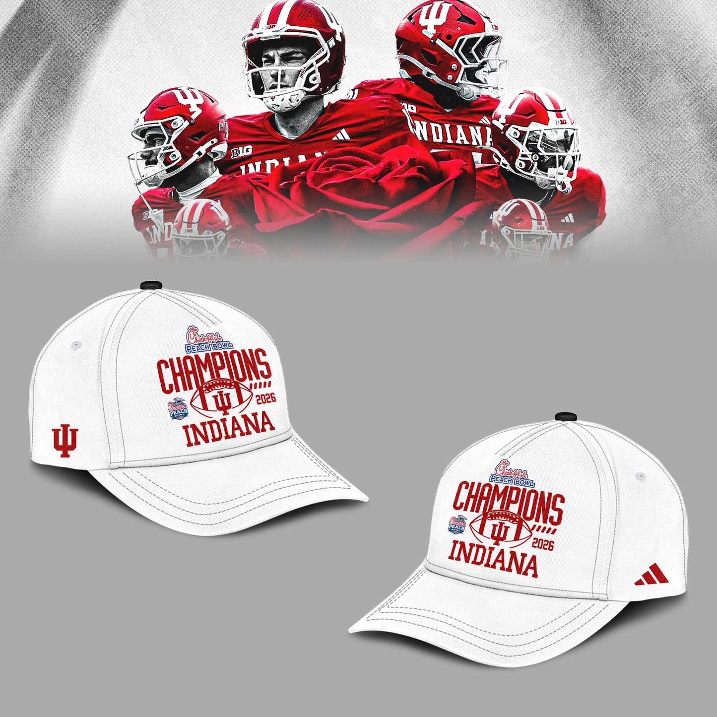 Indiana Hoosiers Football Champions Peach Bowl 2025/26 Hoodie