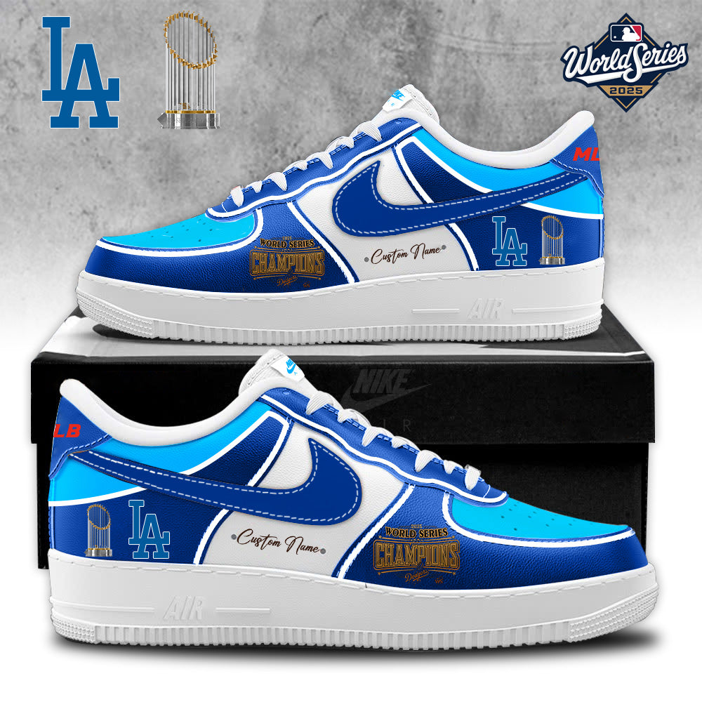 Los Angeles Dodgers 2025 World Series AF1 Sneakers