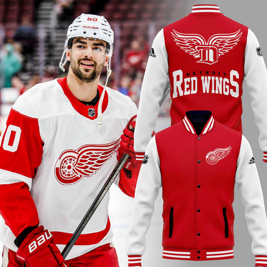 Detroit Red Wings NHL Team Bomber Jacket