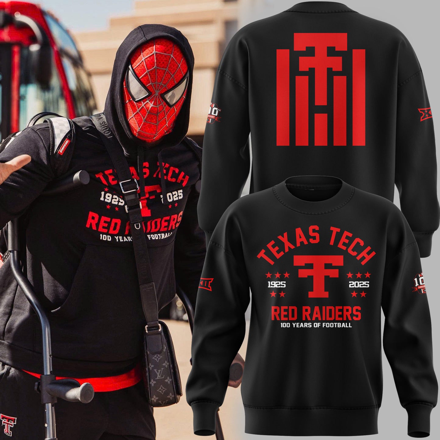 Limited Edition Texas Tech Football 100Years Of Football Sweat