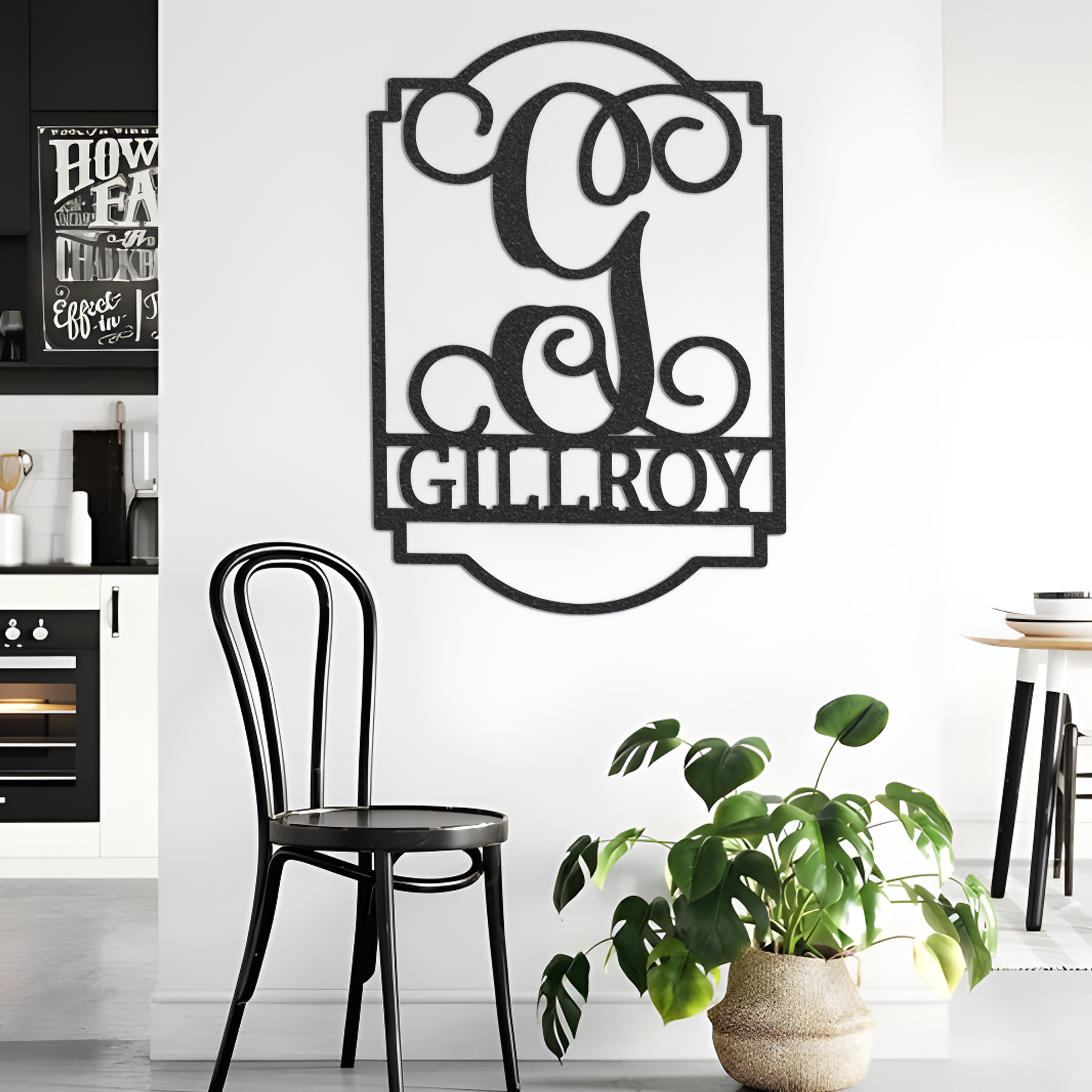 Metal Monogram Sign, Custom Metal Sign, Metal Name Sign, Custom Name Sign, Monogram Wall Decor, Metal Monogram Letters, Home Decor