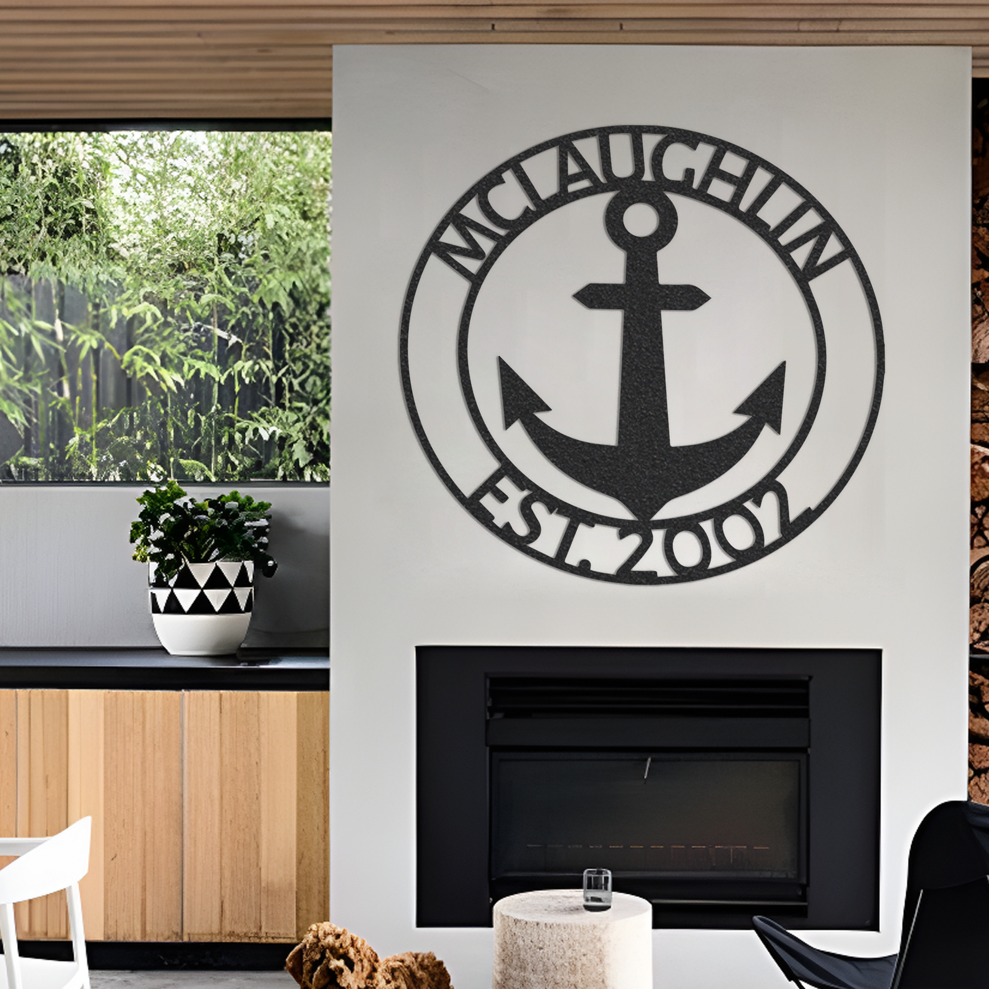 Metal Name Sign, Custom Name Sign, Metal Front Door Sign, Personalized Metal Name Sign, Metal Housewarming Sign, Metal Welcome Sign