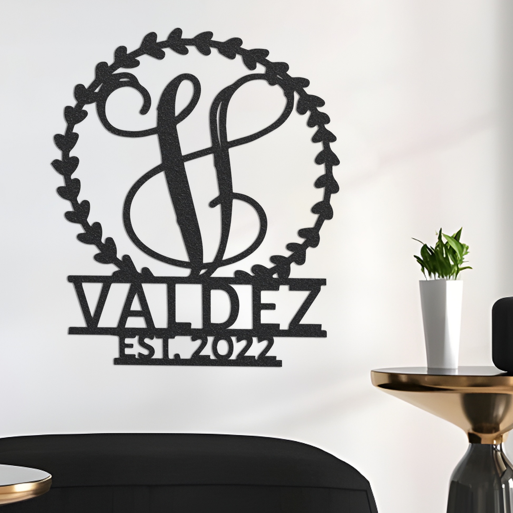 Metal Monogram Sign, Custom Metal Sign, Metal Name Sign, Monogram Wall Decor, Metal Monogram Letters, Monogram Sign, Letter Sign