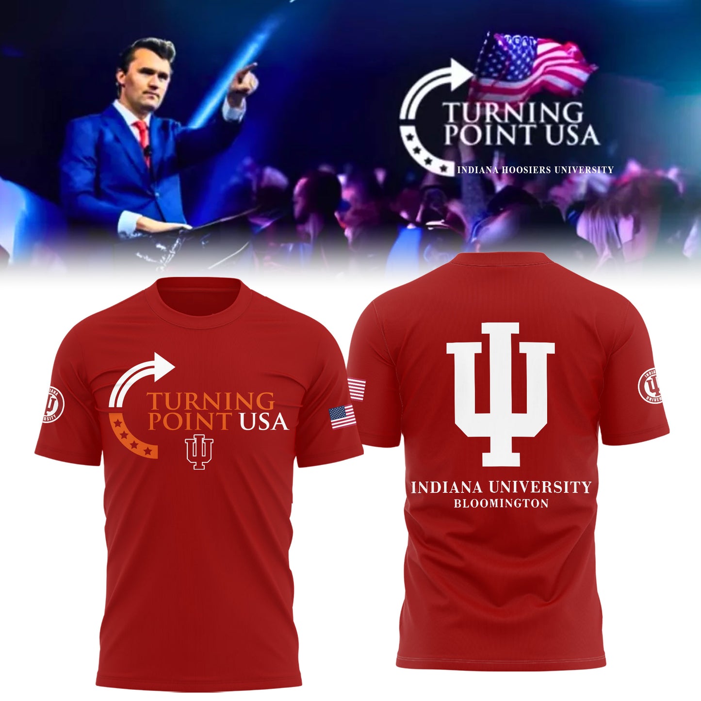 Limited Edition Indiana University x Turning Point USA T-Shirt