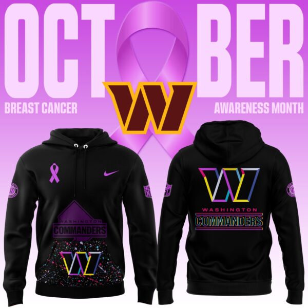Limited Edition Black Washington Commanders 2025 NFL Crucial Catch Club Pullover Hoodie