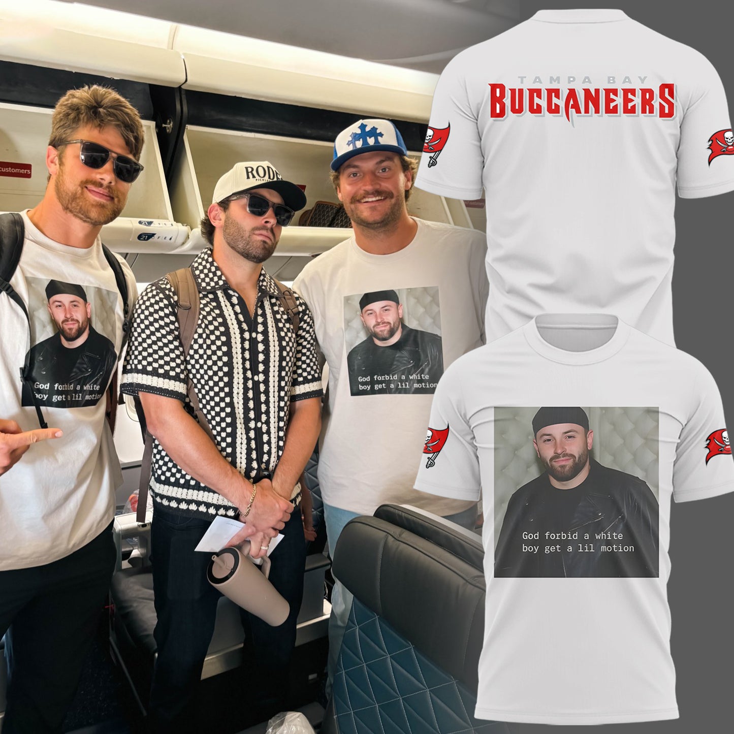 Limited Edition Buccaneers “God forbid a white boy get a lil motion” T-Shirt