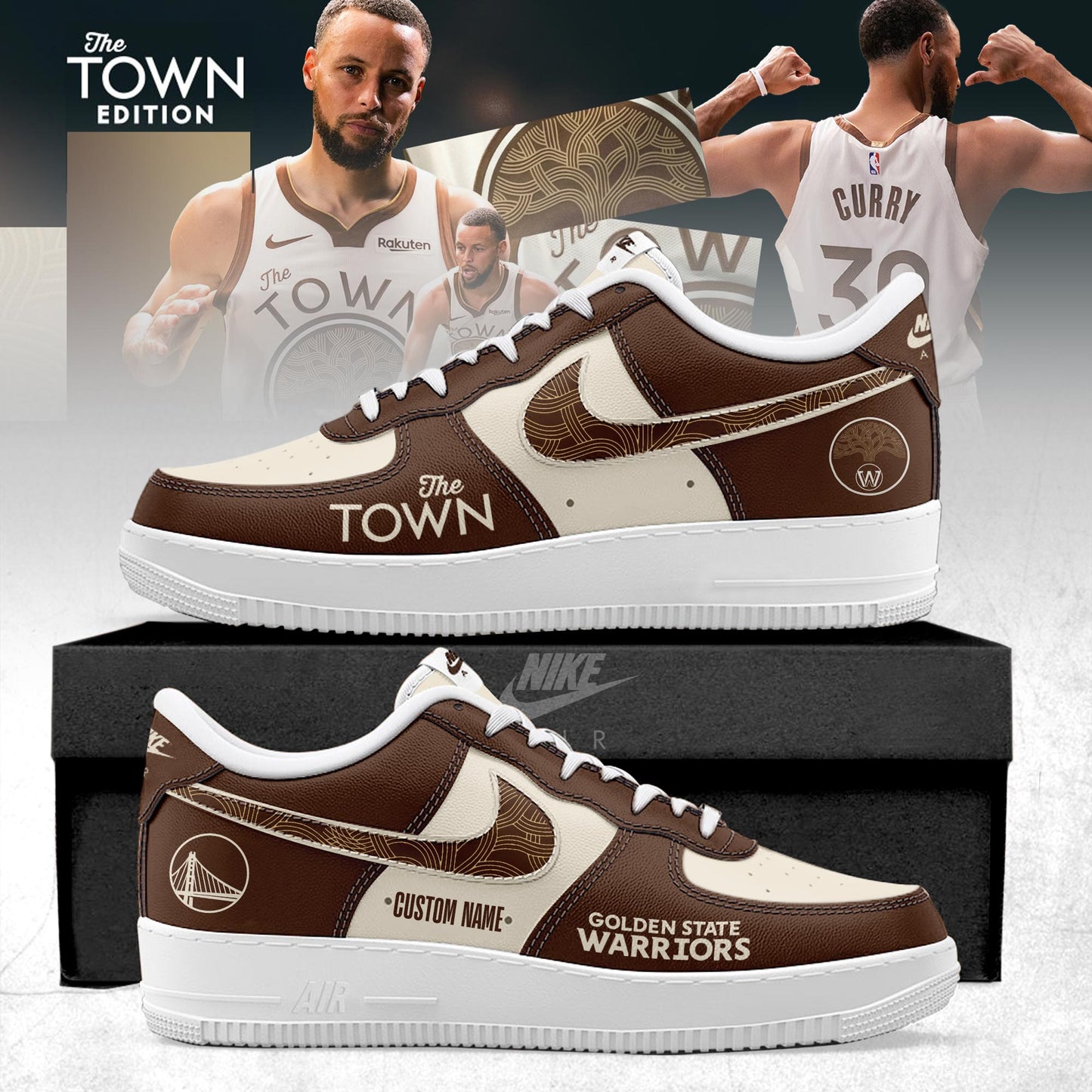 Golden State Warriors 2025-26 City Edition AF1 Sneakers