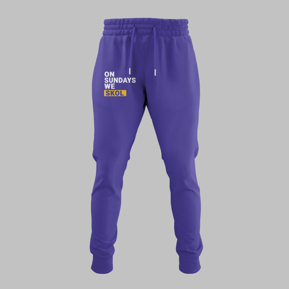 Limited Edition Vikings FB “On Sundays We SKOL” Purple Hoodie